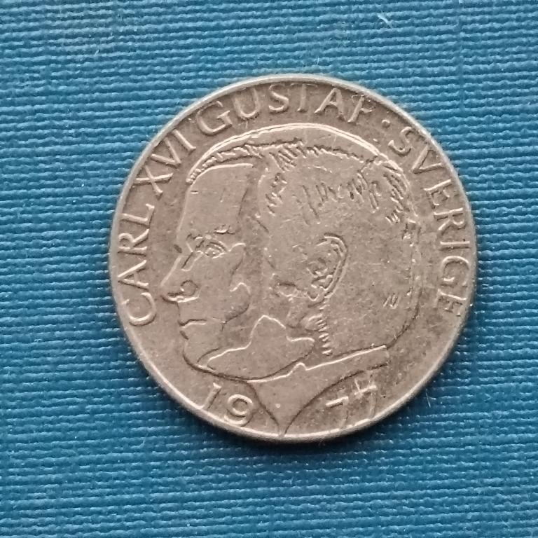 Швеция 1 крона 1977 год. ЛОТ 28