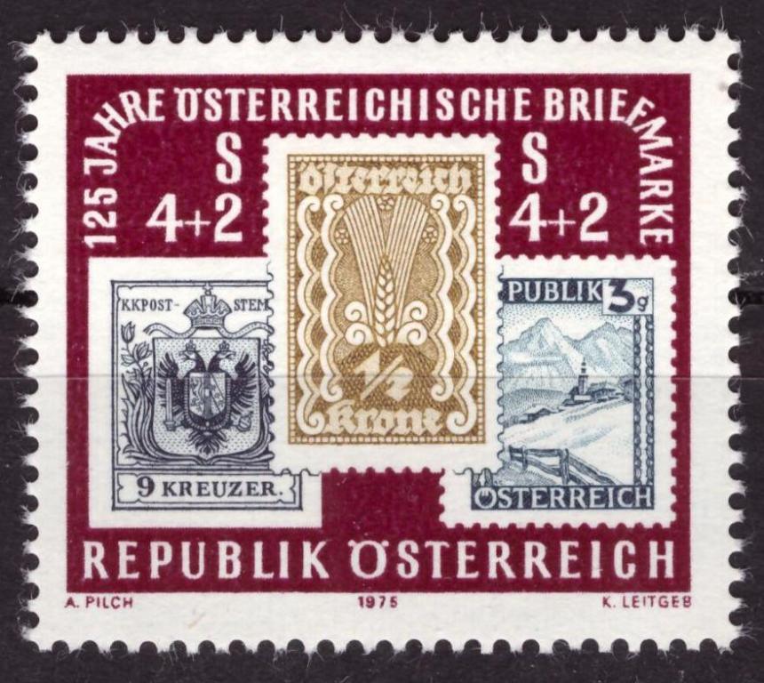 Австрия. 1975. 125-летие австрийских почтовых марок **