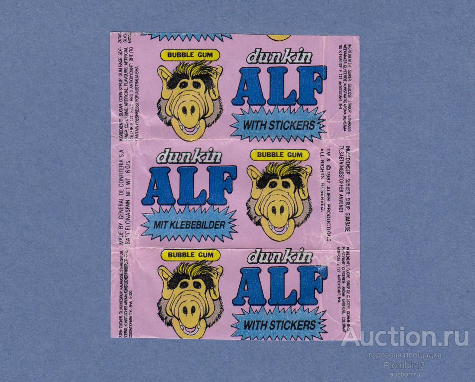 Обертка Испания GENERAL DE CONFITERIA Dunkin ALF