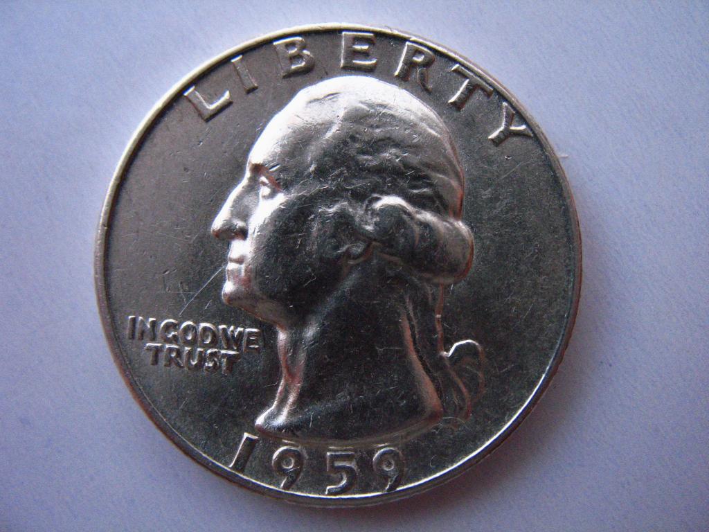 25 центов 1959 года  D США AU