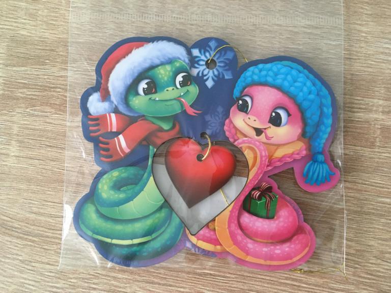 Сердечко новогодняя подвеска ёлочная игрушка дерево