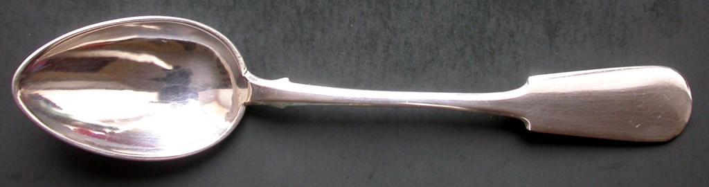 Ранний СССР. Серебряная чайная ложка. 875 проба с головой молотобойца. 25.5 гр.