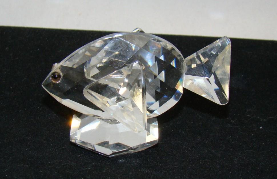 Фигурка в стиле Сваровски Рыбка (X799)