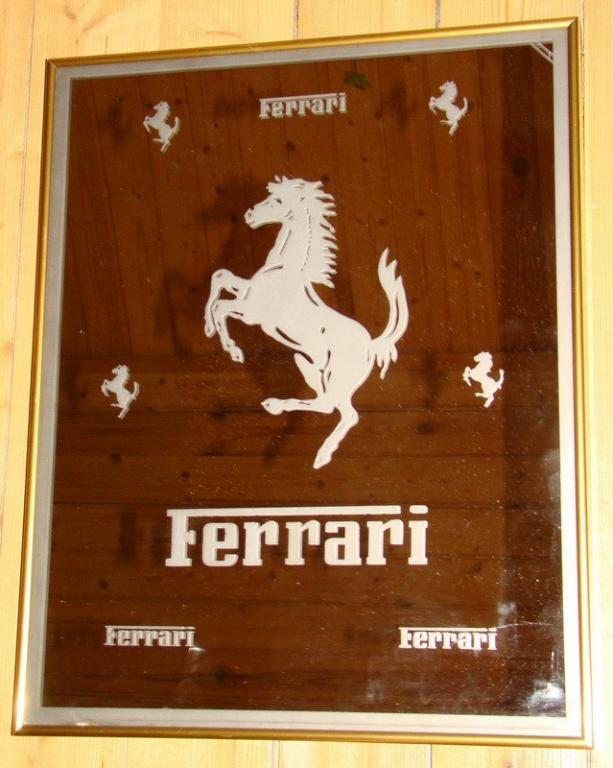 Зеркало Ferrari большое винтажное (W500)