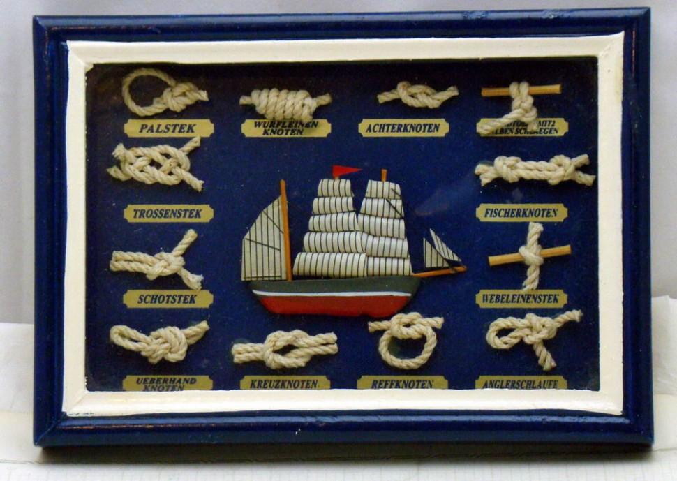 Панно в рамке "Морские узлы" (P550)