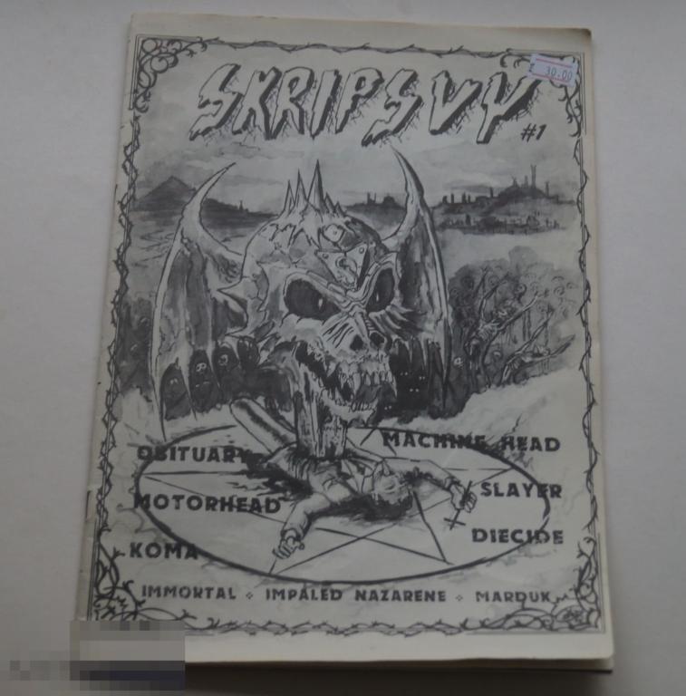 Журнал Skripsvy Скрипсвай 1995 Кома Deicide Slayer Motorhead Obituary