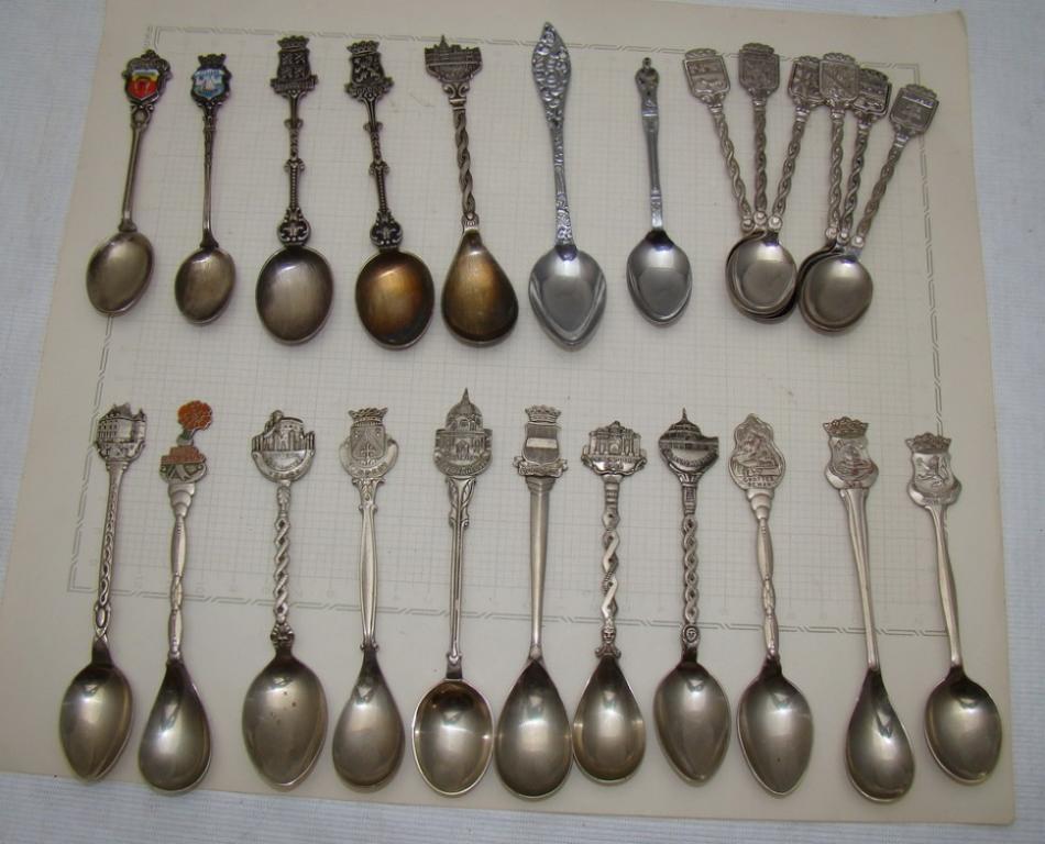 Ложечки винтажные коллекционные 24 шт. (M726)