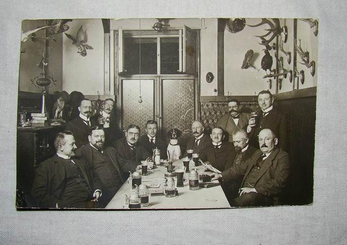 Фотооткрытка старинная "Охотничий клуб"  (D331)