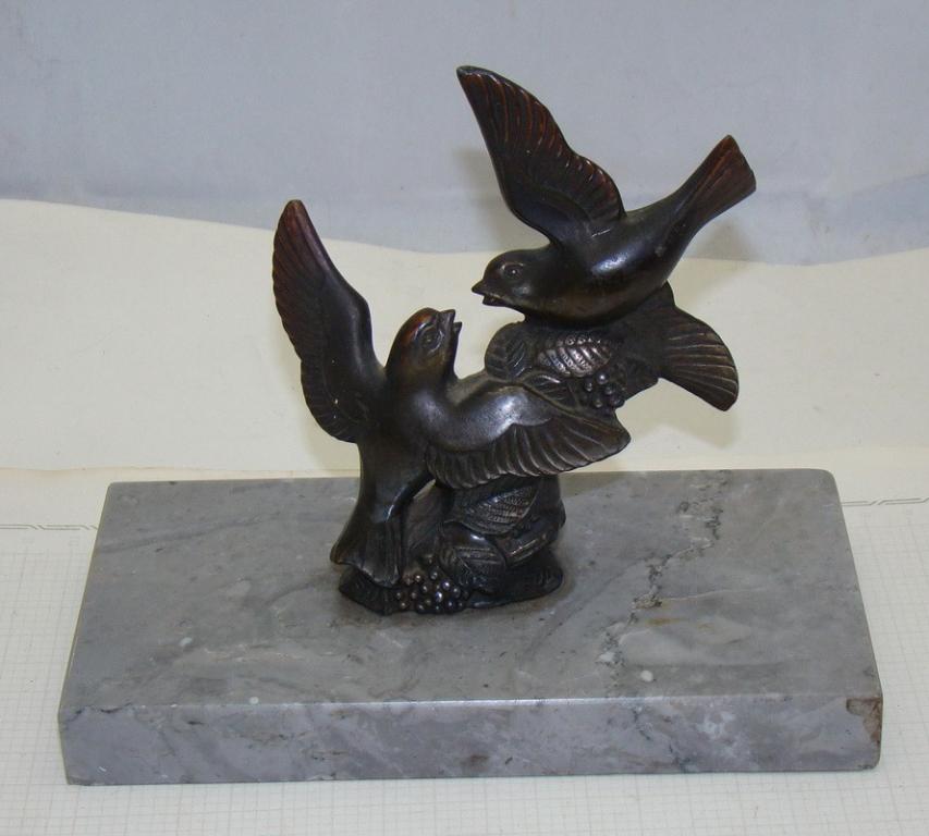 Скульптура старинная фигурка Птицы (Y694)