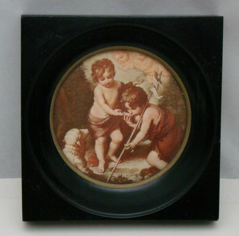 Плакетка винтажная с библейским сюжетом (Y762)