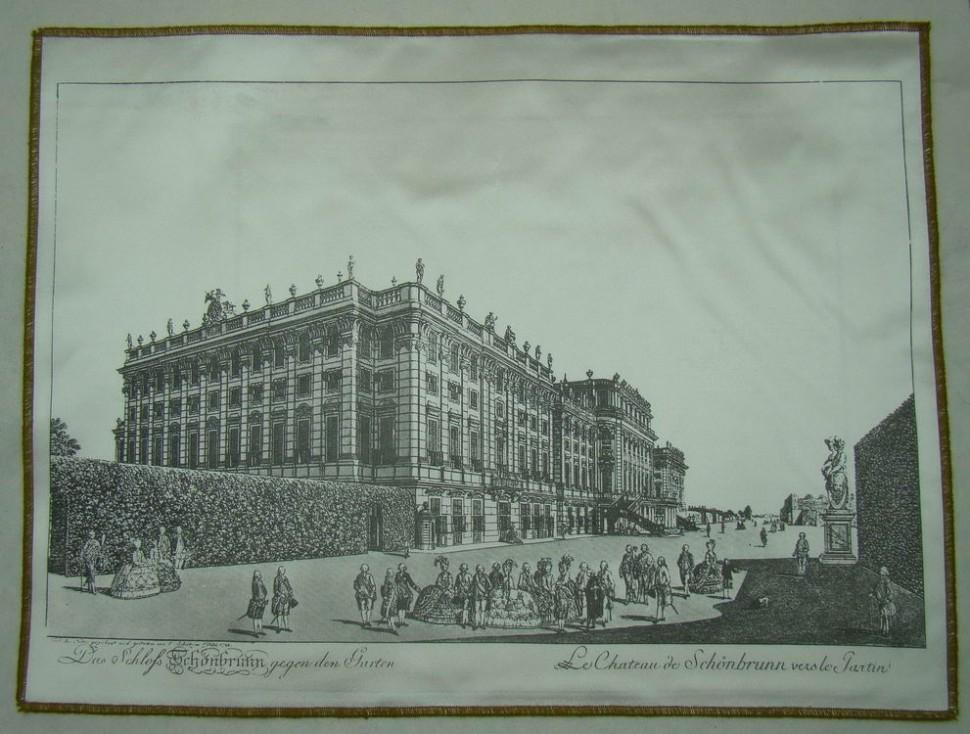 Репродукция гравюры на шёлке (U882)