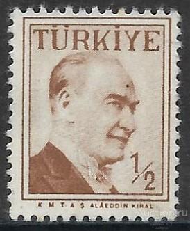Турция. 1957. Ататюрк. Двойная рамка. Used.