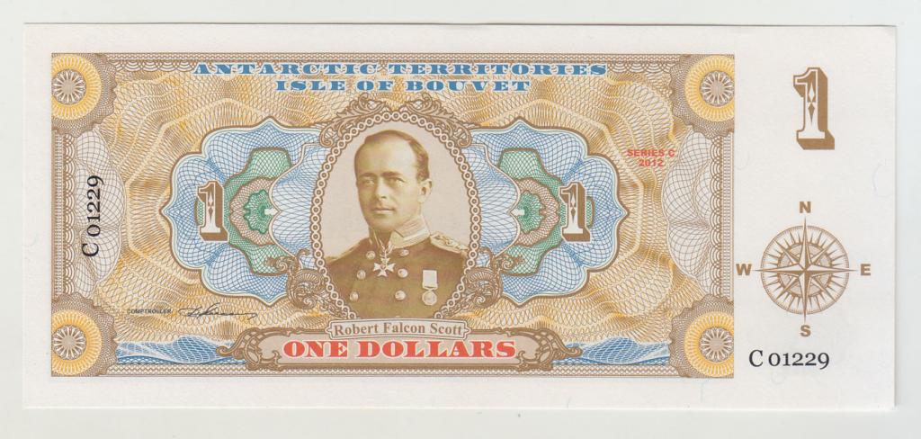 Остров Буве 1 доллар 2012 UNC