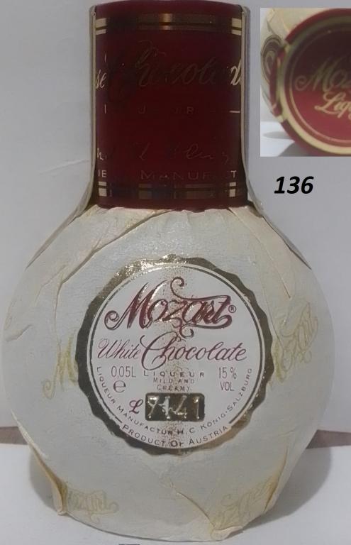 MOZART.540 5cl15% White Chocolate Liuquer  Mild Creamy L7141 (0136