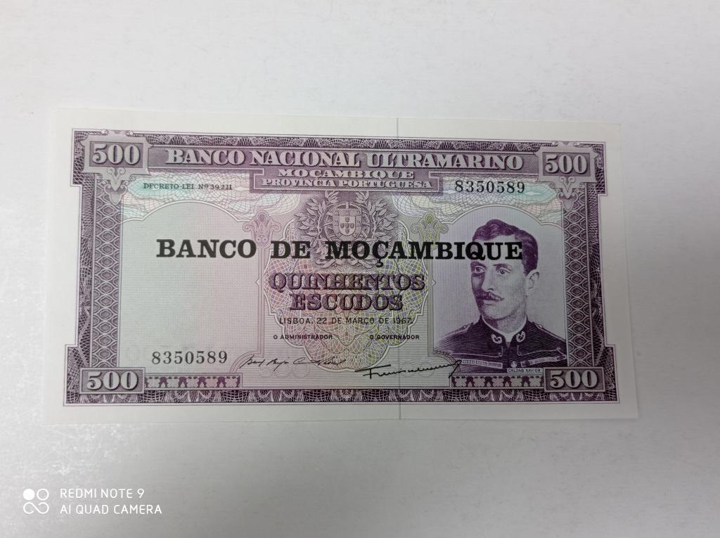 Мозамбик 500 эскудо 1967 года. Пресс