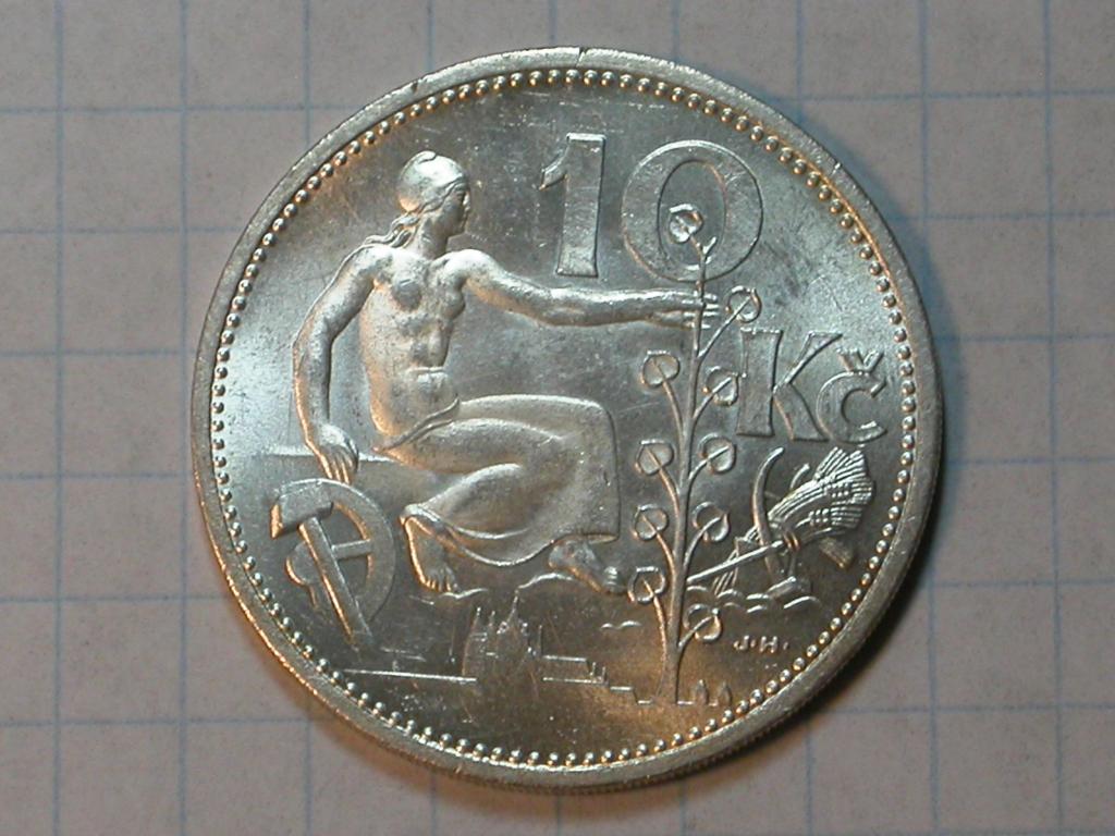 Чехословакия 10 Крон 1930 UNC