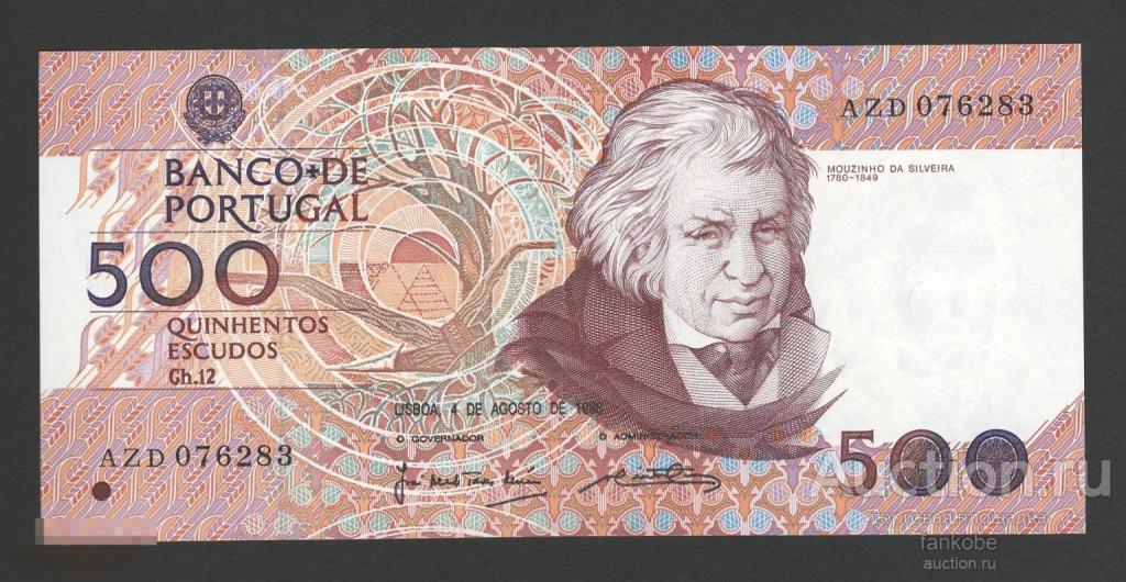 Португалия 500 эскудо 1988 года. Тип Р-180. Состояние UNC!