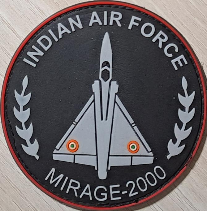 ВВС ВКС Авиация Пилот Мираж-2000 Индия Нашивка Шеврон 3д
