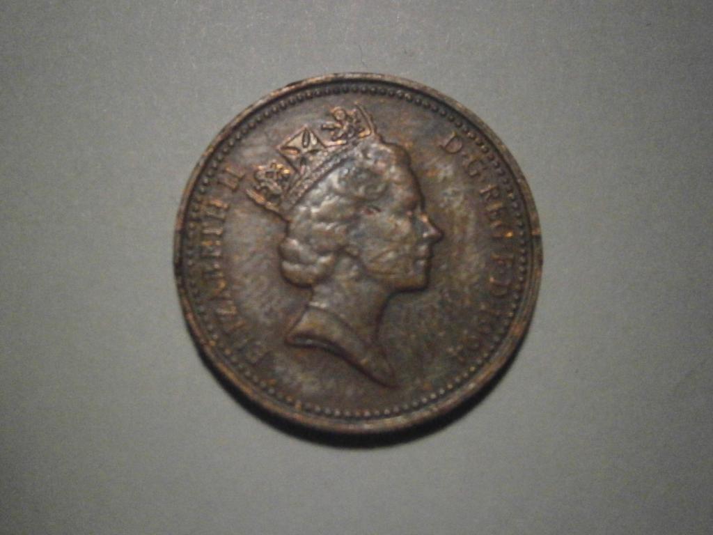 Монета. Великобритания. 1 пенни  1994 год.  Состояние XF  Лот №21