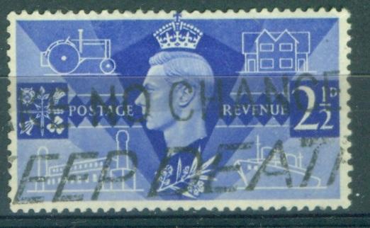 Великобритания 1946 г. Король Георг 6 гашеная