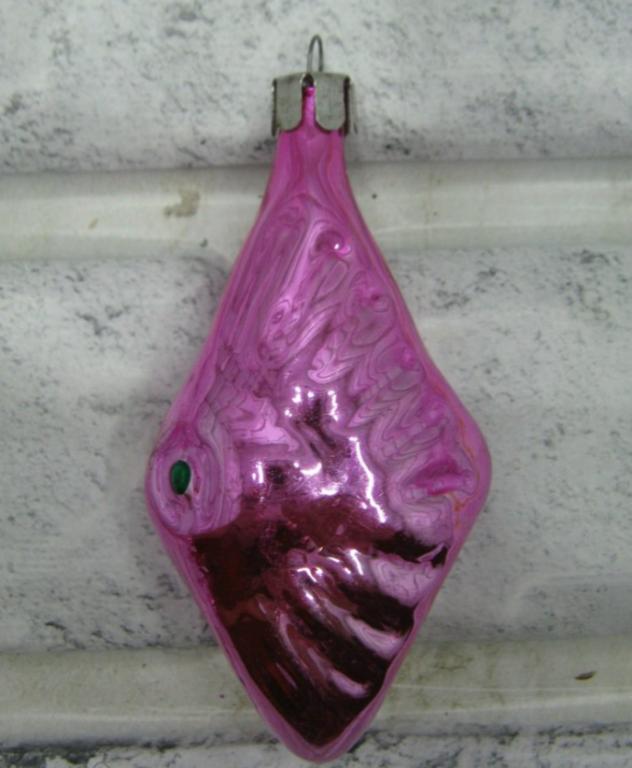 Игрушка ёлочная бутон колокольчик винтаж СССР