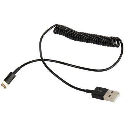 Кабель-пружина USB - 8 pin Lightning 50 - 120 см.