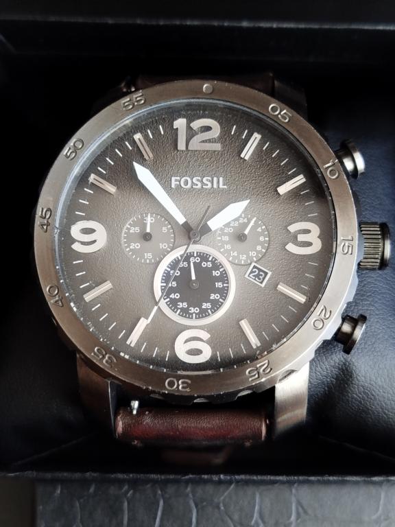 КРУПНЫЕ ЧАСЫ FOSSIL JR-1424 C ХРОНОГРАФОМ.