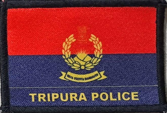 Полиция штата Трипура Индия Нашивка Шеврон