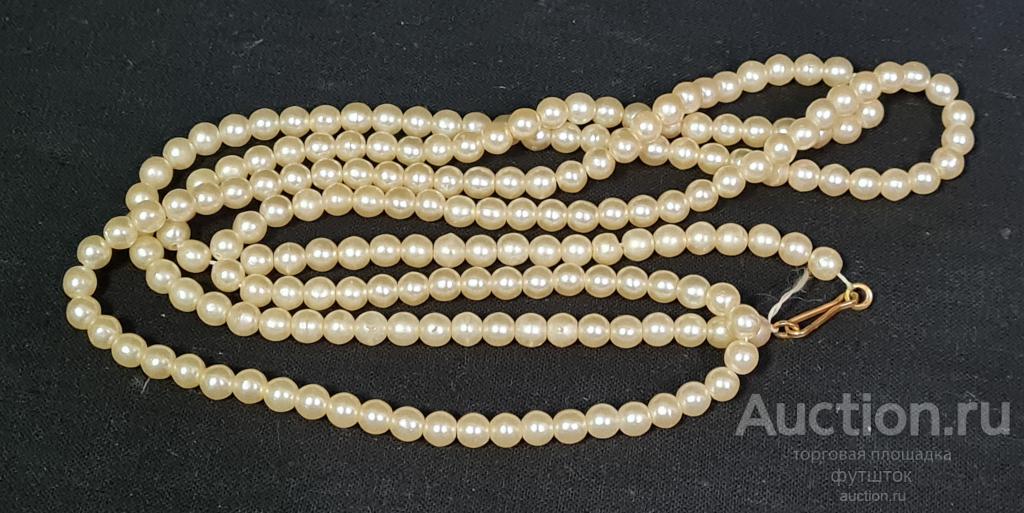 БУСЫ СТЕКЛО ПОД ЖЕМЧУГ СТАРЕНЬКИЕ СССР 🔹🔸🔹52 22