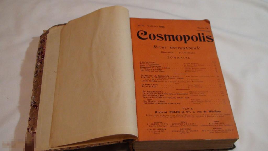 Космополис Cosmopolis 1896 № 10,11,12