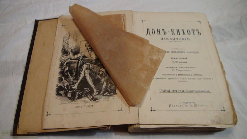 Дон Кихот Ламанчский 1893 изд. Шигина 2 том