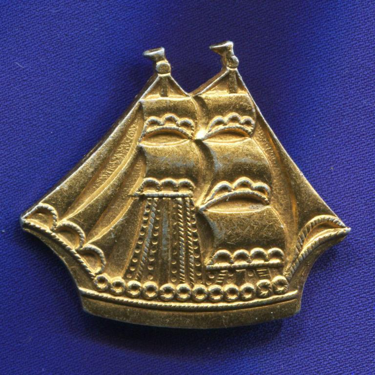 Значок «Корабль» Алюминий Булавка