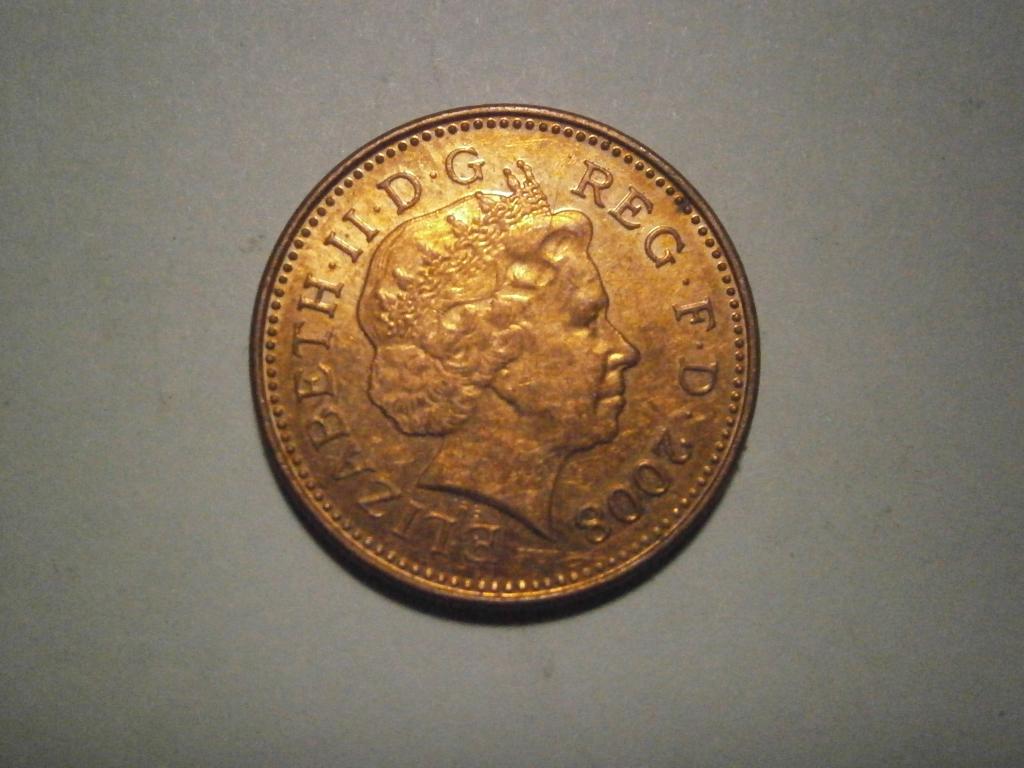 Монета. Великобритания. 1 пенни  2008 год.  Состояние XF  Лот №27