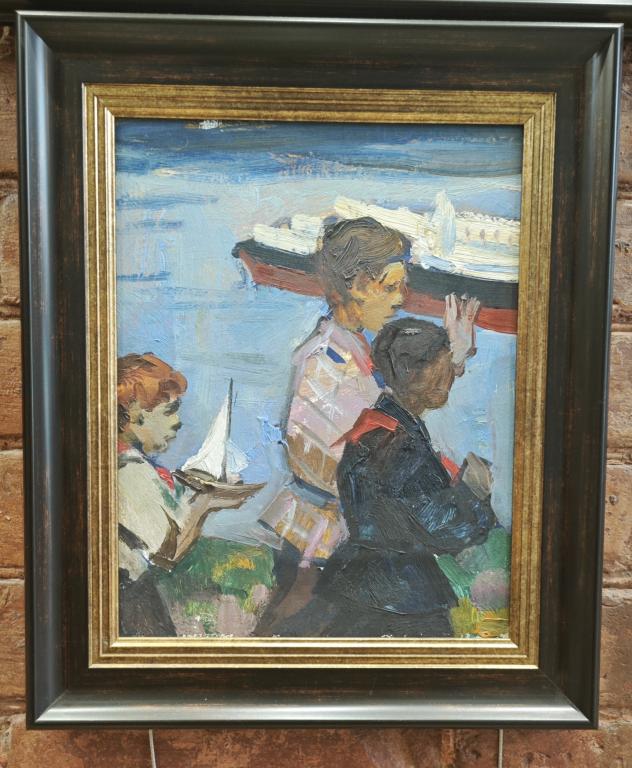 СОЦРЕАЛИЗМ живопись   КАРЕЕВ Г.С. коллекция  АГИТАЦИЯ  СССР  60-е гг.