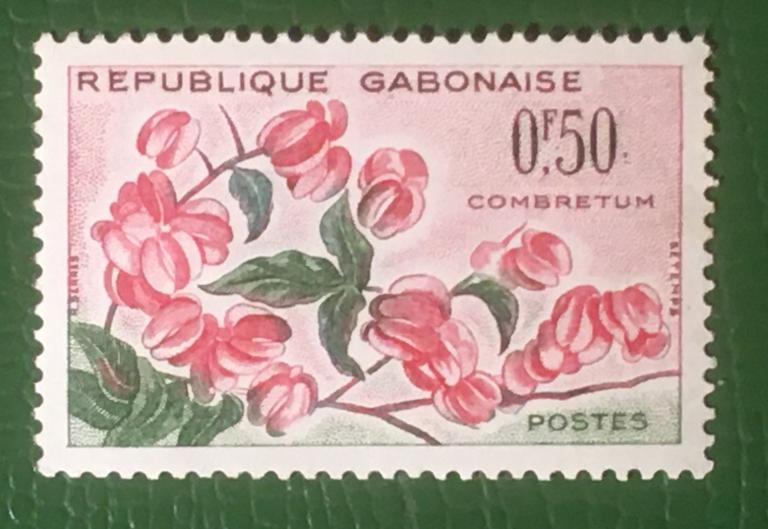 Марка. Цветы. Габон. 1961.