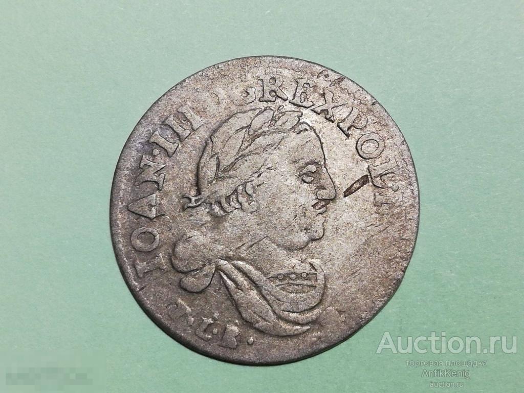 #26 Монета 6 грошей 1683 TLB Польша Серебро Оригинал
