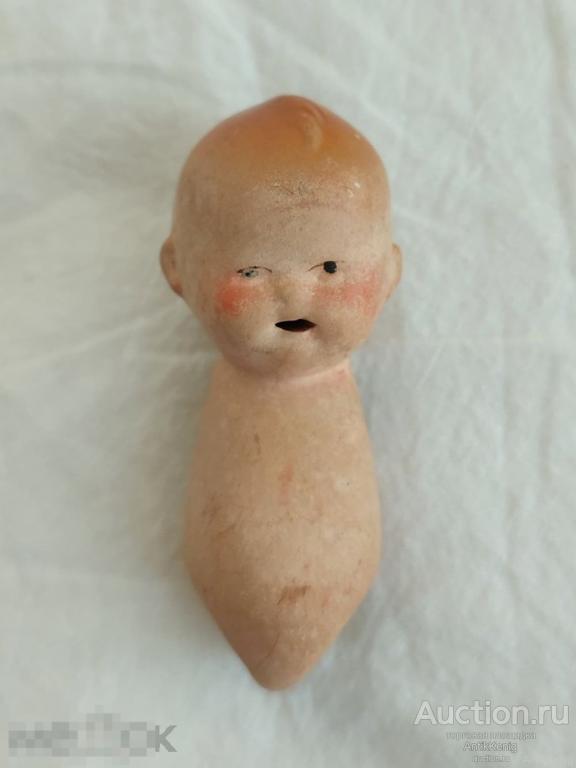 Антикварная Куколка Керамика Начало 20 века Германия