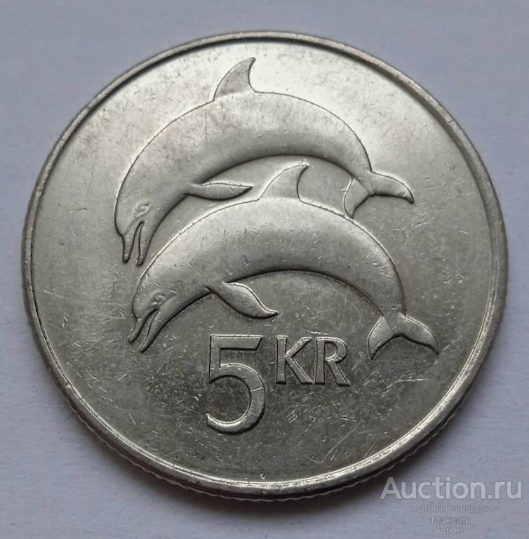 Исландия 5 крон .1999 г .
