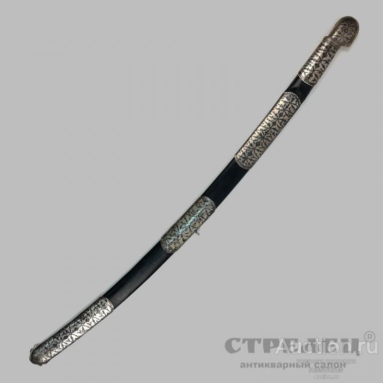 Шашка казачья ТКВ, Мудунов, 1895 год. В серебре