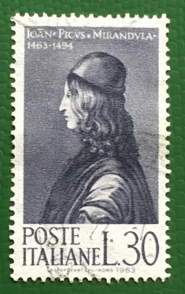 Марка. 500 лет со дня рождения Пико.. Италия.1963 г.