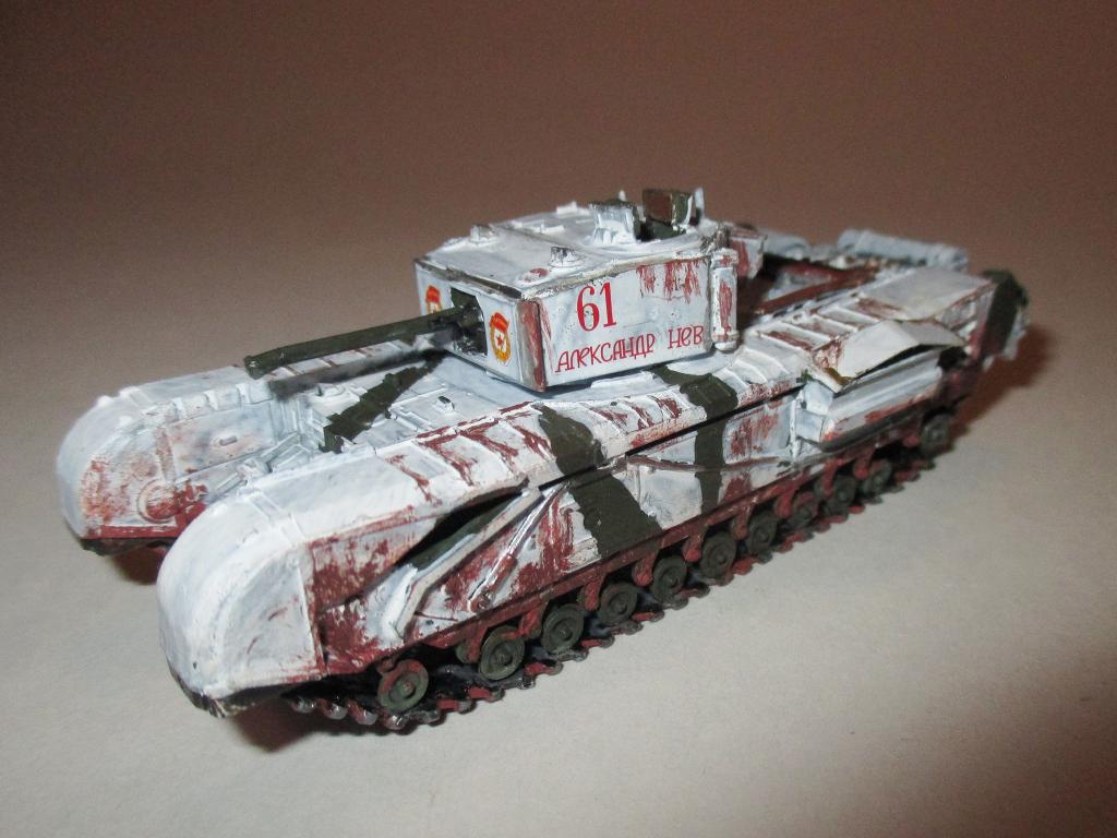 модель танк Черчилль / Churchill (ГОТОВАЯ модель, собрана) ручная работа