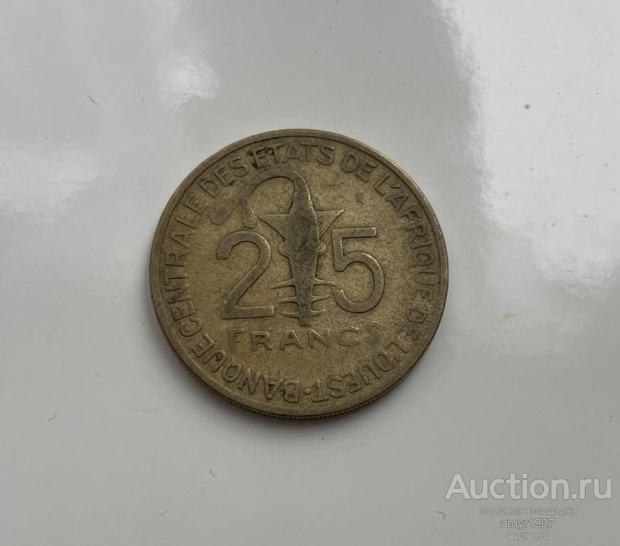 25 франков 1971, Западная Африка