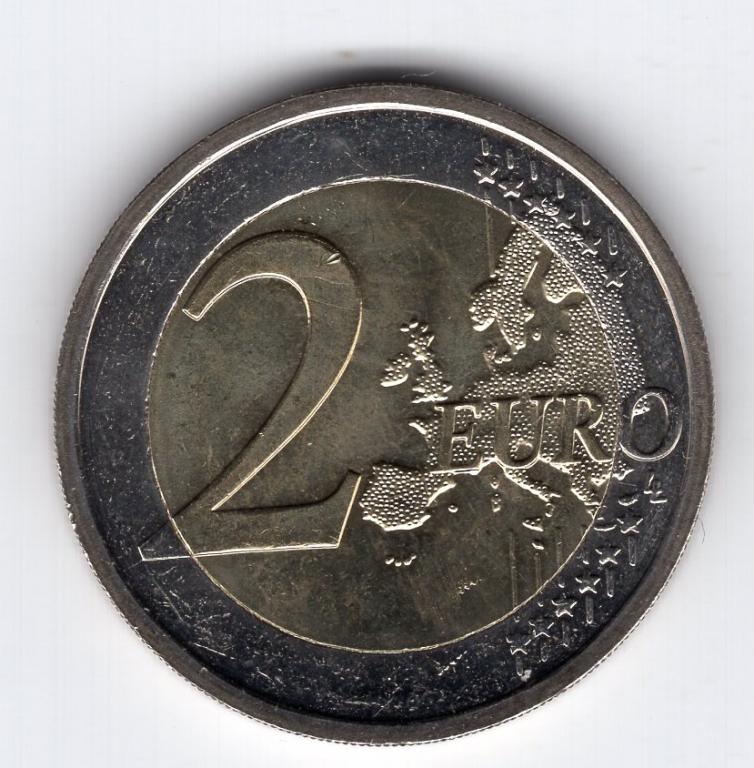 2 евро - Словакия - 2009 - 10 лет валютному союзу - UNC