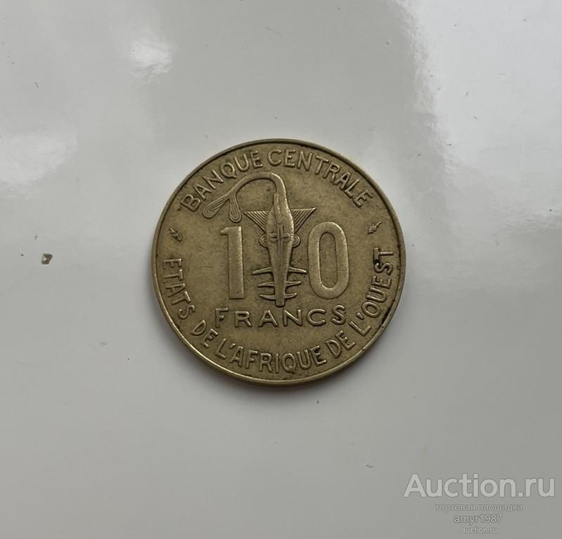 10 франков 1990, Западная Африка