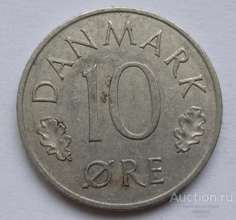 Дания 10 эре .1980 г . Королева Маргрете II