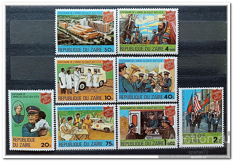 Заир 1980 год № 647/54 " 100-летие Армии Спасения США " MNH**