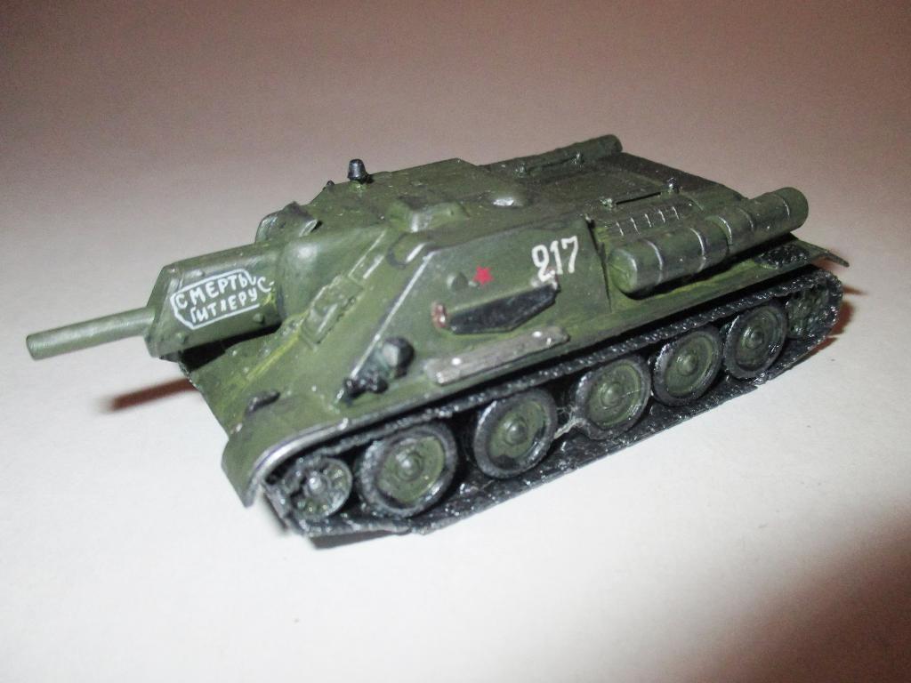 модель танк САУ Су-122 Зверобой (ГОТОВАЯ модель, собрана) Ручная работа