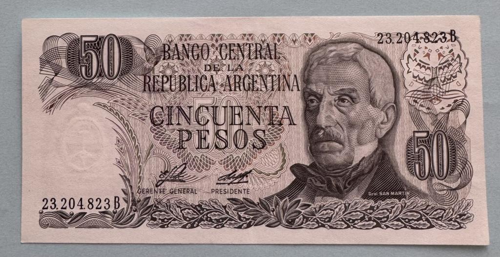 Аргентина. 50 песо. 1976. UNC.
