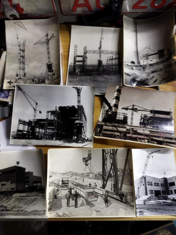 фотографии кран строительный стройка СССР ТЭЦ и др