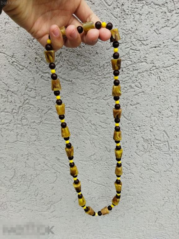 бижутерия бусы ссср под янтарь (искусственный)